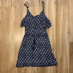 Casual Mini Dress with Waist Tie